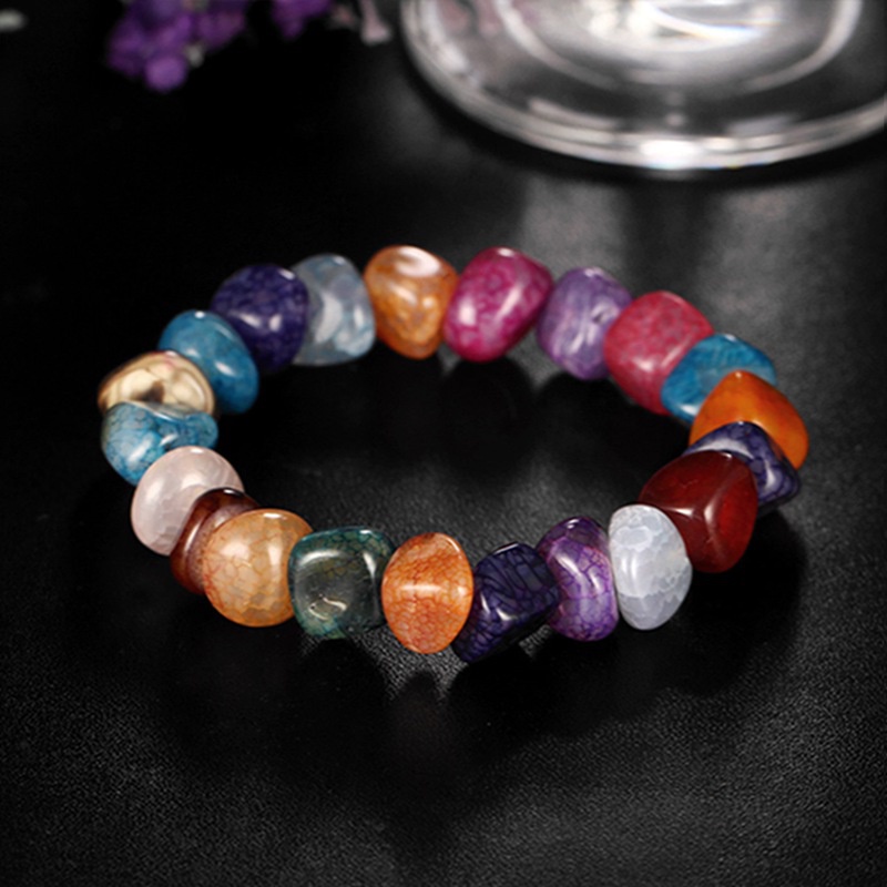 Gelang Manik-Manik Batu Kristal Warna Kuning