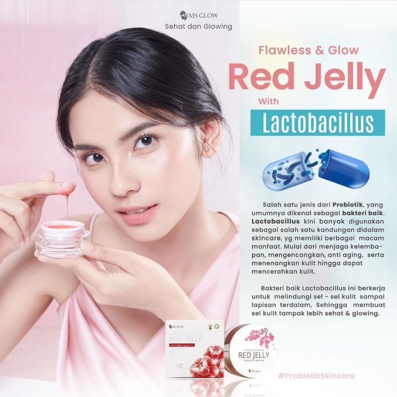 (Original 100%) Ms Glow Red Jelly / Red Jelly MS Glow Beauty