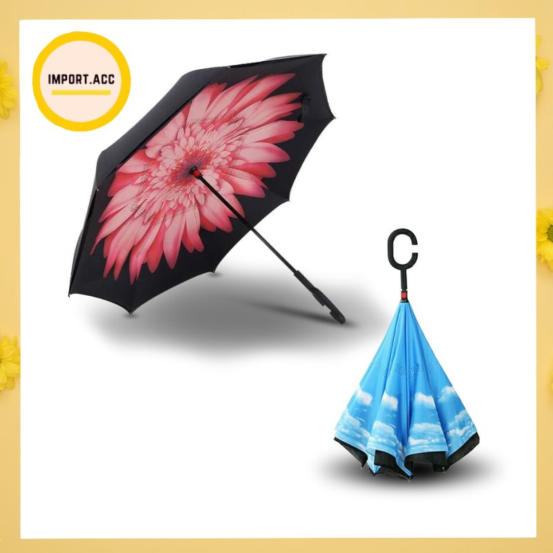 PAYUNG KAZBRELLA TERBALIK UPSIDE DOWN UMBRELLA 2 LAPIS [IMPORT]