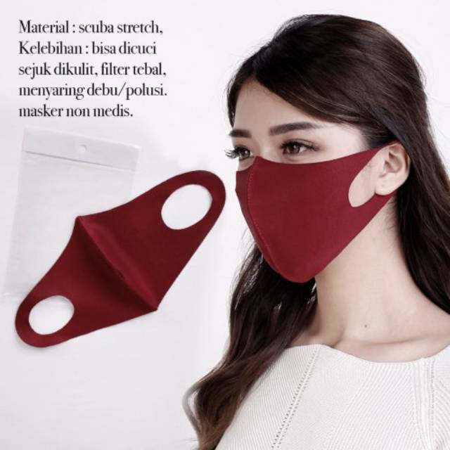 MASKER KOREA | Masker Scuba | Masker Lembut Gradasi 270-280