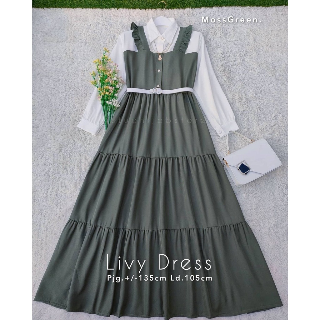 LIVY DRESS - dress wanita terbaru / gamis terlaris / dress muslim / casuall dress