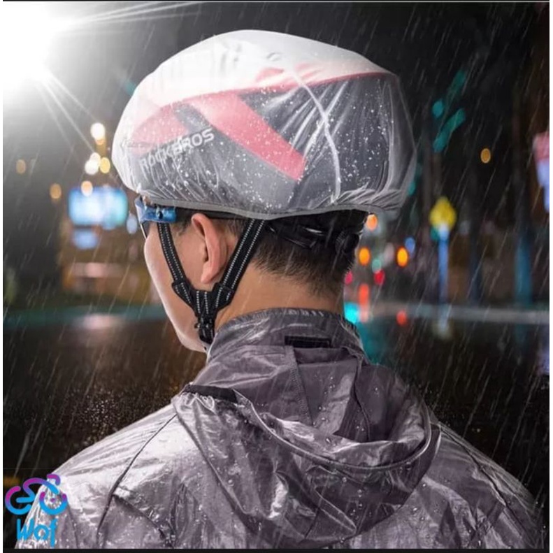 COVER SARUNG HELM SEPEDA ROCKBROS PUTIH ORIGINAL