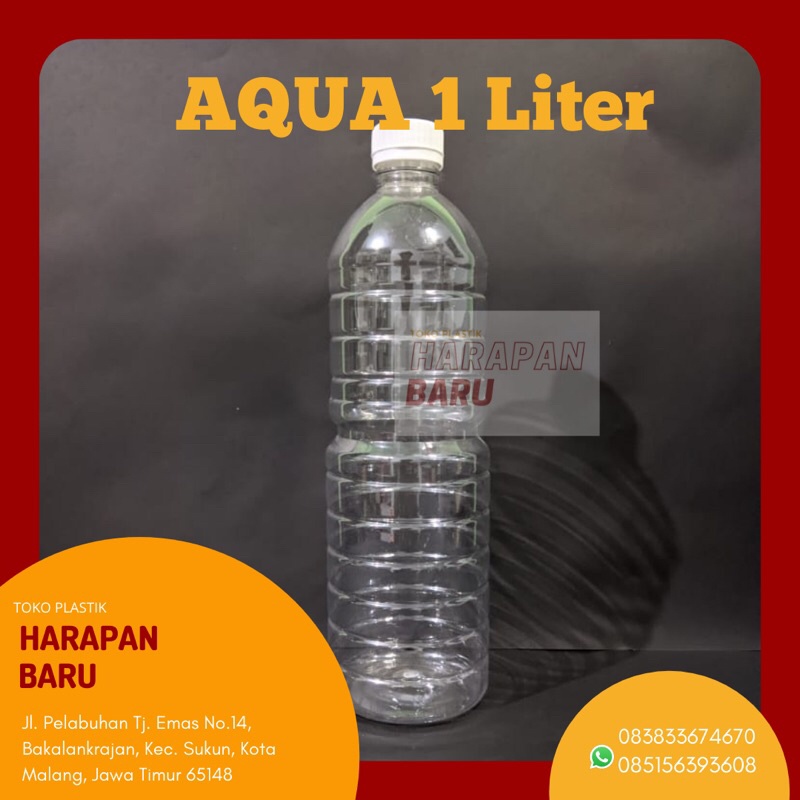 BOTOL AQUA 1 LITER