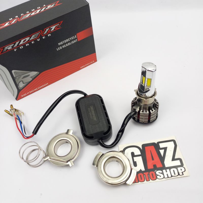 Lampu Led M6 Kipas 6 Sisi 35 Watt RTD Ride It AC/DC H4 H6 Universal 35watt M6 M02E