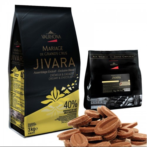 

Valrhona Milk Couverture Jivara 40% 200gr (Repack) / Valrhona Chocolate / Coklat Import