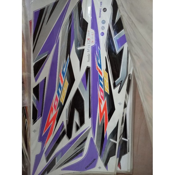 striping sonic 125 old ungu Kodak Thailand