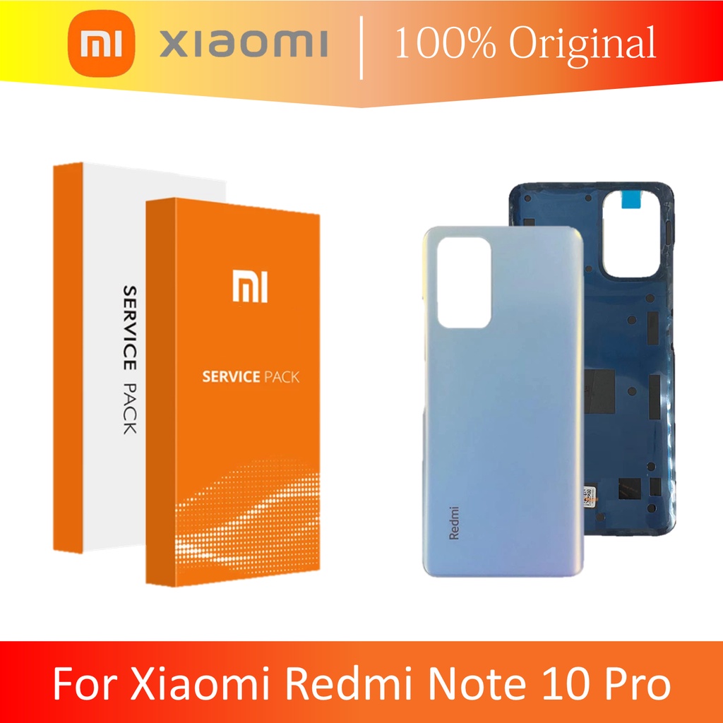 [ CHECK.ID ] BACKDOOR BACK COVER CASING XIAOMI REDMI NOTE 10 PRO ORIGINAL 100% KACA GLASS