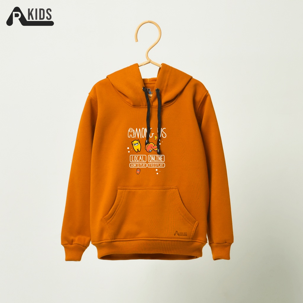 Hoodie Anak Perempuan / Laki-laki Motif Freeplay Warna Kubus