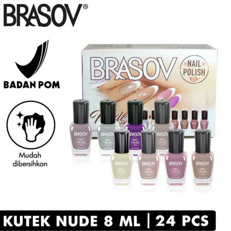 BRASOV KUTEX NAIL POLISH NUDE SERIES( BOX@24PCS )