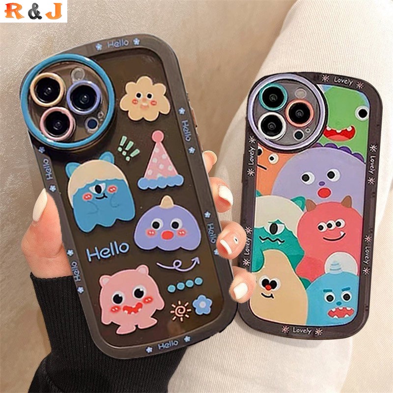 Soft Case Silikon Motif Kartun Monster Untuk IPhone 14 14 PRO MAX 13 13 PRO 12 PRO MAX 11 PRO MAX X XR XS MAX 6 6S 7 8 Plus SE 2020