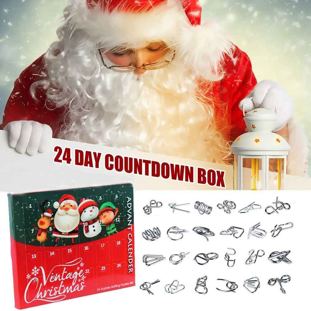 R-flower Advent Calendar New Year Suprise Gift Blind Box Gift Box Countdown Mainan Set Mainan Puzzle