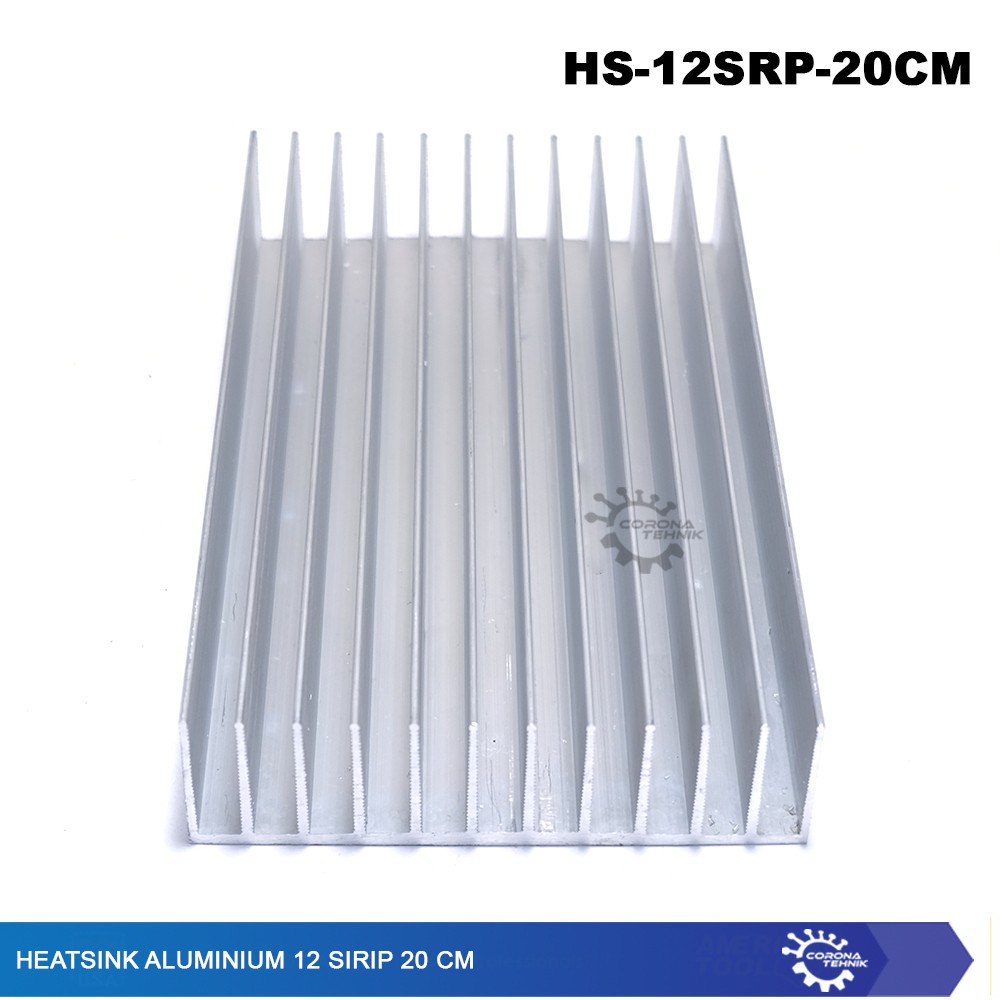 12 Sirip 20 cm Heatsink Aluminium