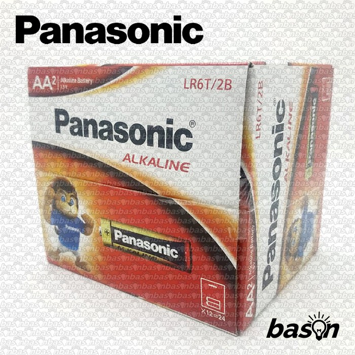 PANASONIC Alkaline LR06T / 2B - Baterai AA 1.5V - isi A2 2 pcs