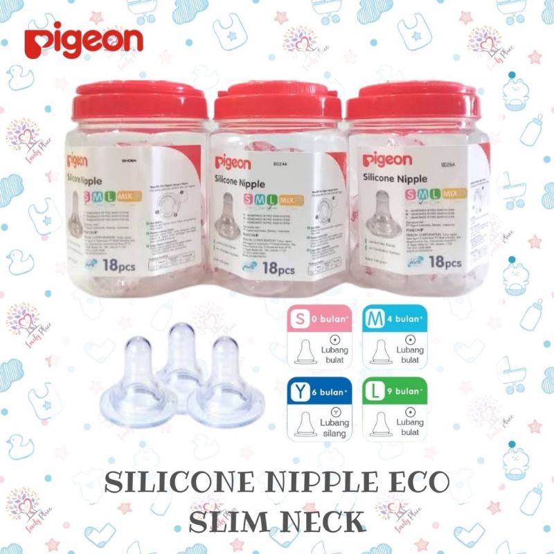 DOT BAYI PIGEON/NIPPLE SILICONE PIGEON SML