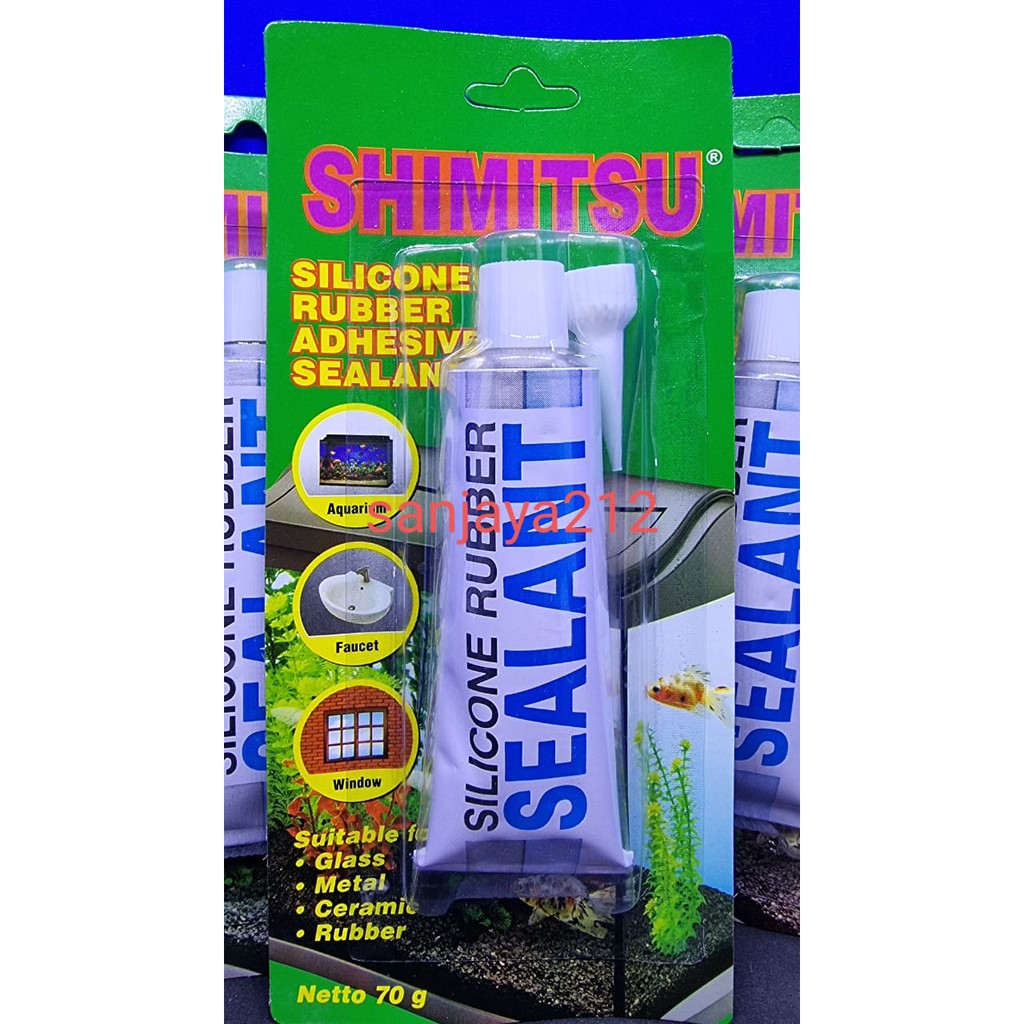 Lem Kaca Silicone Sealant Aquarium 30 atau 70 gr
