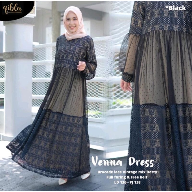 Venna Dress Natasha Dress Broklat Gamis Lebaran Full Puring Apply Tali Gamis Warna Putih Gamis Simple Modern Gamis Lebaran Dress Muslim Gamis Remaja Muslimah Outfit Kondangan Dress Polos Warna Hitam Outfit Bridesmaid Gamis Pengajian Cantik