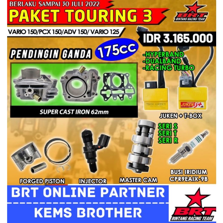 PAKET TOURING 3 VARIO 150/PCX 150/ADV 150/VARIO 125 TOTAL CC 175CC