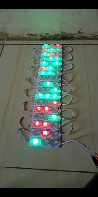 LED 3 MATA 24 volt RGB main keren baget