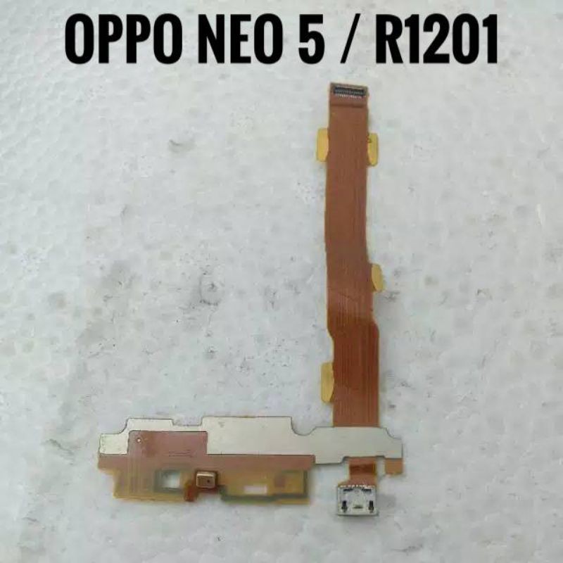 FLEXIBLE OPPO NEO 5 / R1201 PAPAN PCB KONEKTOR CAS CHARGER