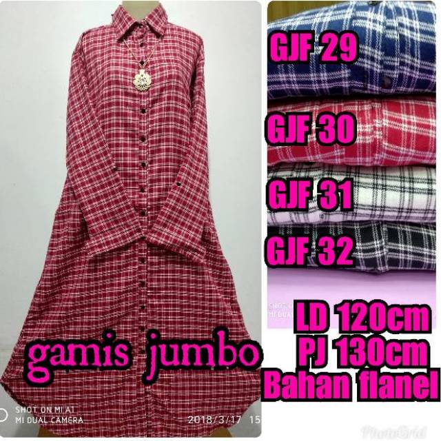 Gamis flanel jumbo/gamis kotak kotak/maxi kotak/gamis jumbo/maxi jumbo/long dres/gamis kotak jumbo