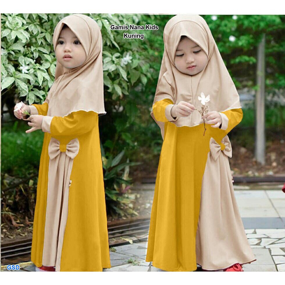 Gamis Anak / Gamis Anak Perempuan Moel NANA Kids