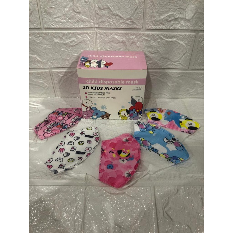 Masker ANAK DUCKBILL 3ply Karakter 3 Ply DUCKBILL ANAK