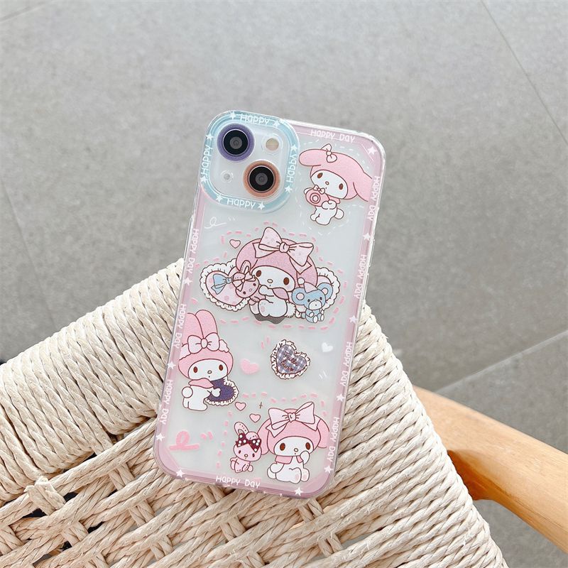 So Cute Melody Soft Case Samsung Note 20 Ultra A13 A10S A03 Core M52 A73 S21 S20 FE J5 J7 Prime J4 Plus A32 Redmi Note 10 Pro 10C Poco X3 NFC Pro VIVO V23 Pro OPPO A96 Reno 7Z Cover