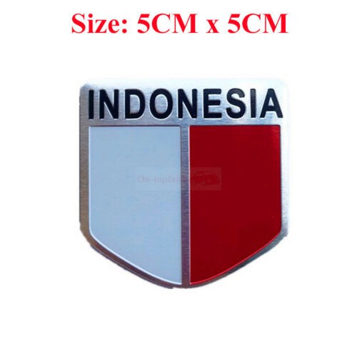 Stiker Bendera Indonesia 3D / Stiker Sepeda Motor Mobil / Stiker Merah Putih Indonesia