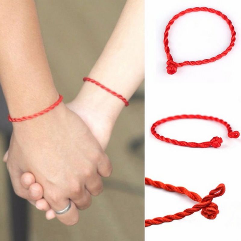 WB274 Lucky Bracelet Gelang Merah Simple