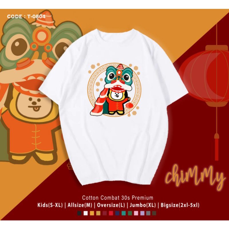 KAOS IMLEK BT21 CHIMMY BARONG/KAOS KATUN IMLEK B T S