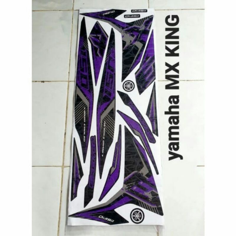 striping variasi mx king 150 exciter ungu