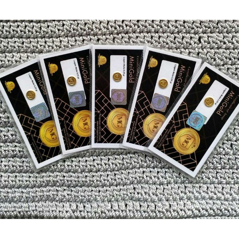 Mini Gold 0.25 gram Emas Mini  / Logam Mulia Murni 24 K