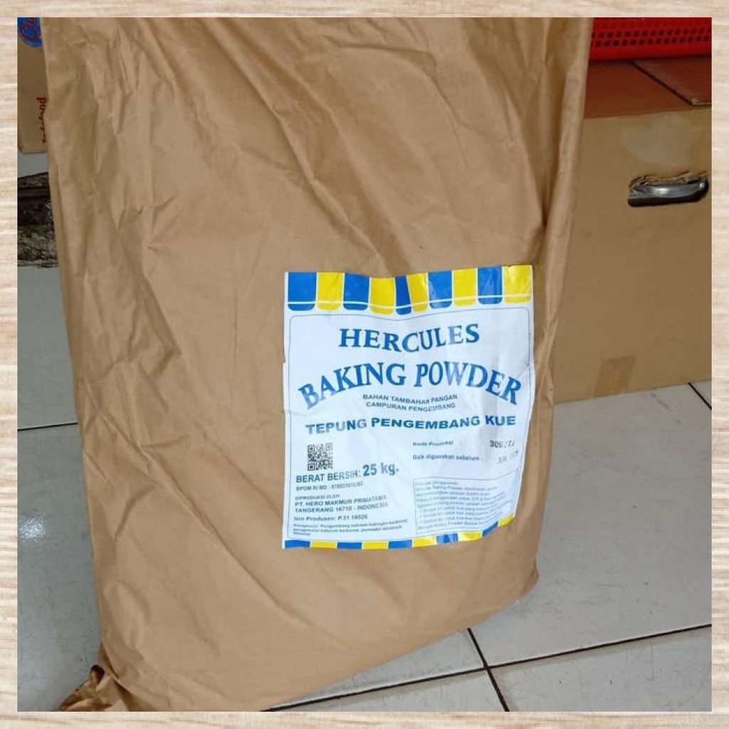 

HERCULES BAKING POWDER DOUBLE ACTING KEMASAN 1KG ECERAN
