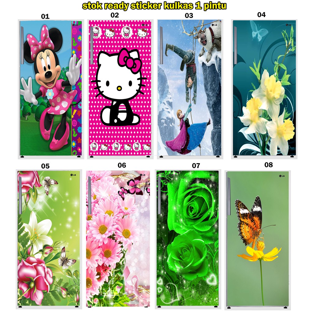 Stiker kulkas dan kompor