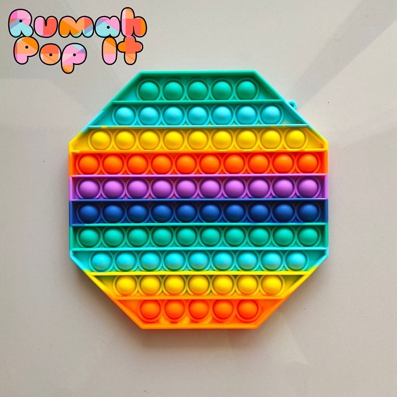 POP IT Fidget Toy mainan untuk penghilang stres pada anak Push bubble toy READY-Jumbo octagon