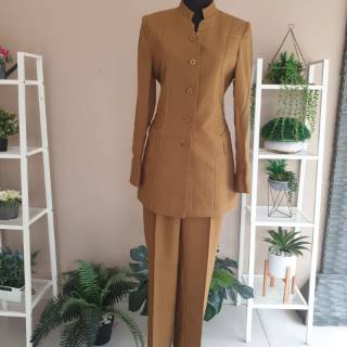  BAJU  BLAZER PEMDA PNS KHAKI  KEKI GURU KANTOR DINAS  