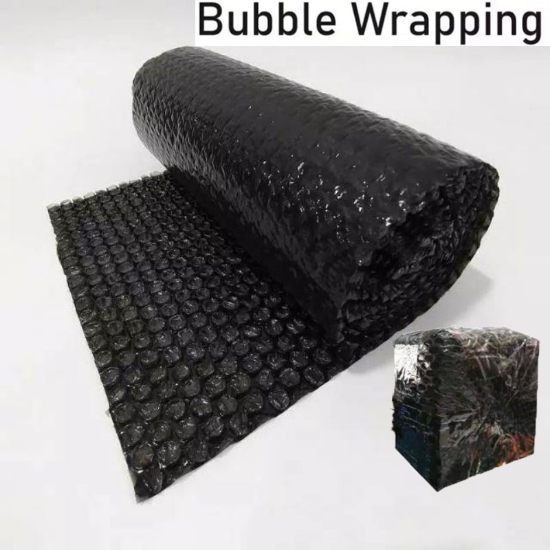 【Penjualan Terbaik】 Bubble Wrap Extra packing/ Bubble Wrap Tebal/ Plastik Gelembung Hitam Dan Bening