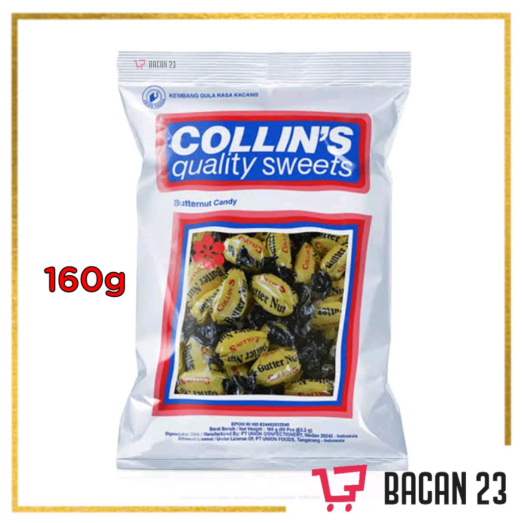 Permen Collin's Butternut Candy (160gr) / Permen Rasa Kacang / Bacan 23-Bacan23