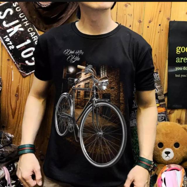 Kaos Pria Sepeda Onthel 01