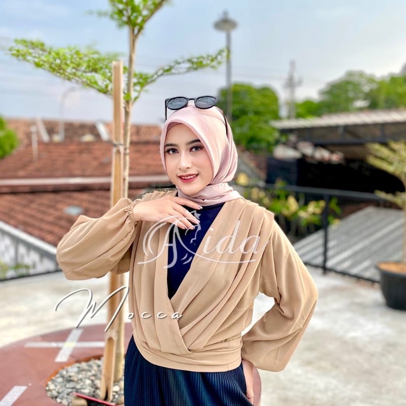 Baju atasan wanita aida outer cardigan baju muslim atasan wanita terbaru outer cardigan others