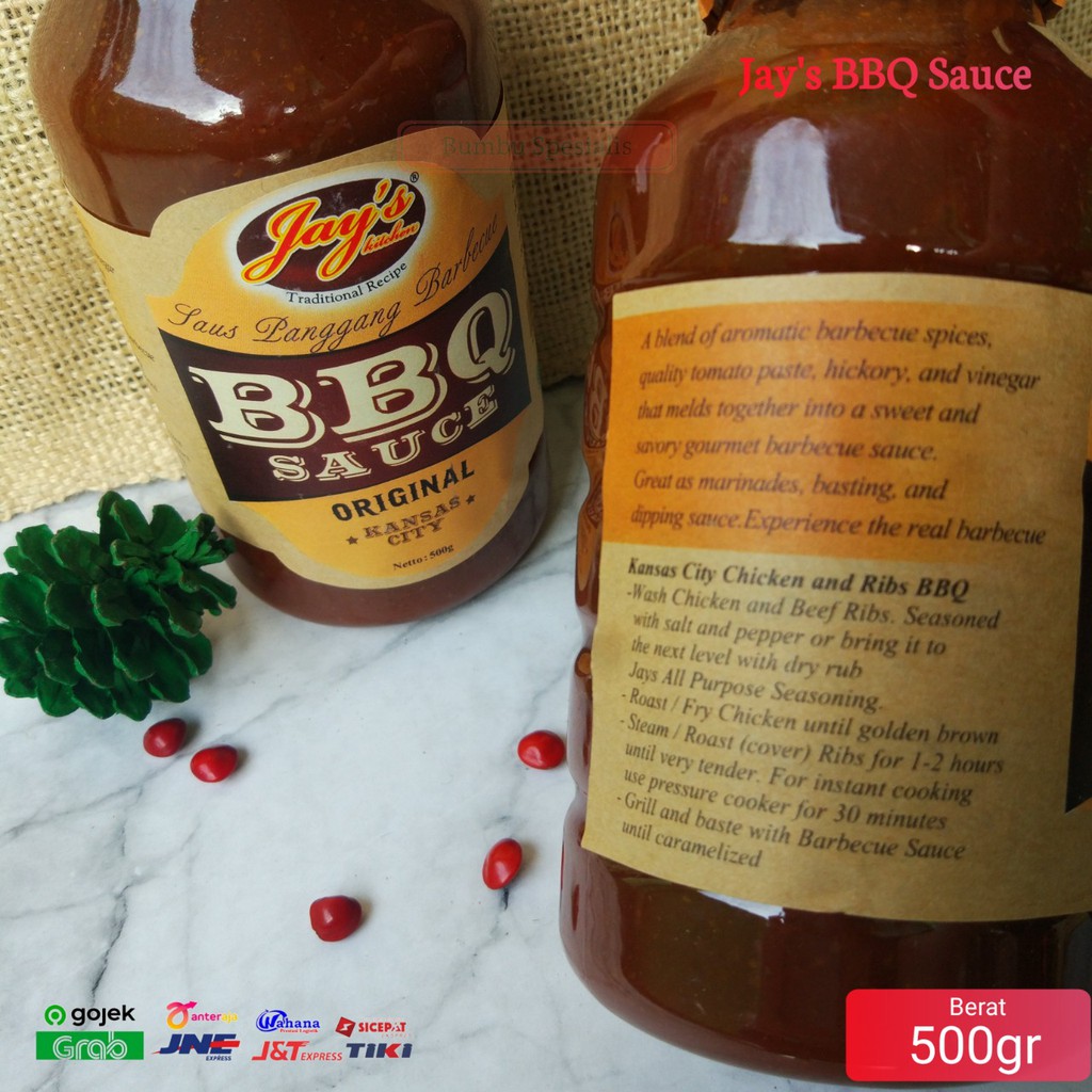 BBQ Sauce Jay's Original 500gr buat Steak / Sauce BBQ Original Kansas 500gr