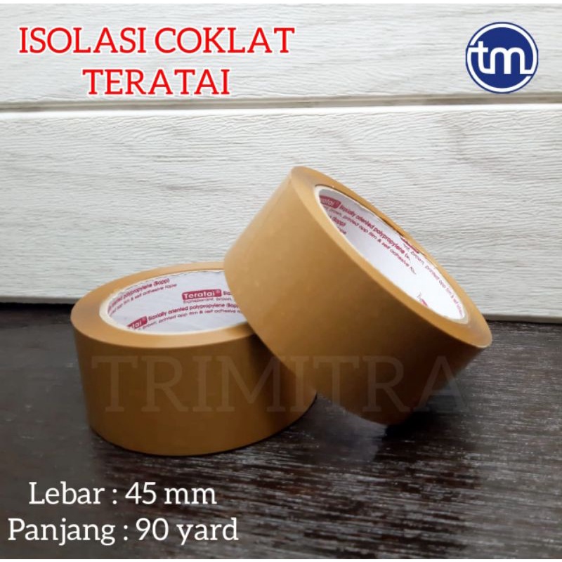 

Isolasi Solasi Selotip Lakban Coklat Besar Teratai 45mm 90yard