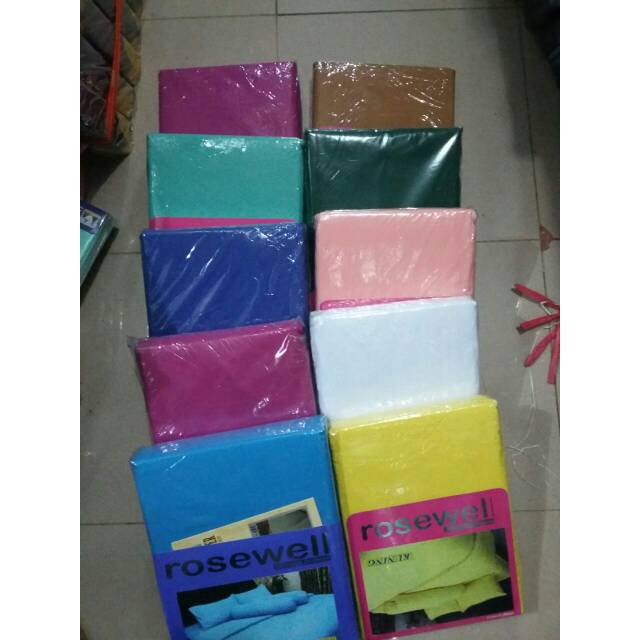 Sprei/Seprai katun polos uk 160/180X200CM