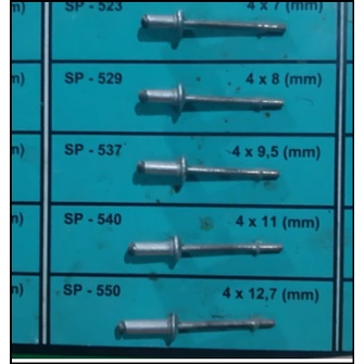 Paku Rivet 4 dan 4.8 mm