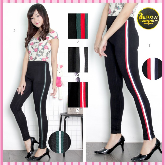 PROMO PANTS CELANA LEGGING LIST KEKINIAN GUCCI / LEGING IMPORT WANITA Legging  33556