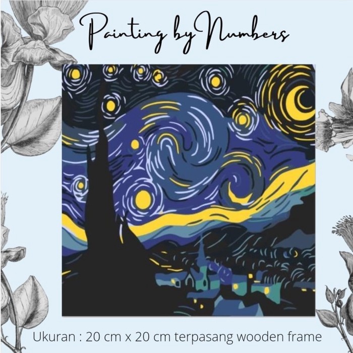 

Produk Terbaru Diy Painting By Number 20X20Cm Kerajinan Tangan - Starry Night