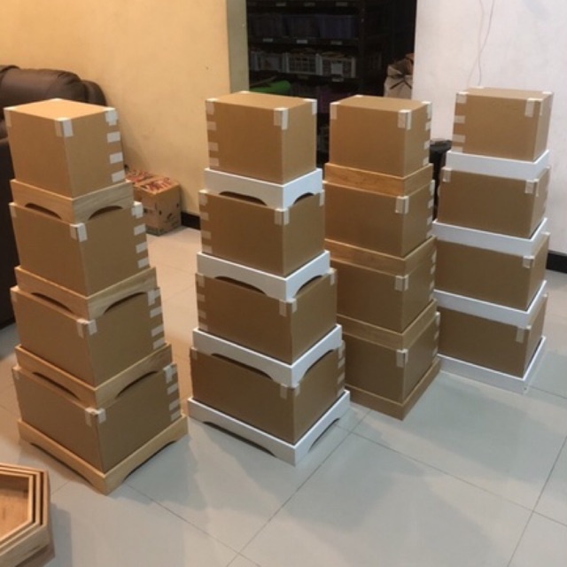 Hantaran Pernikahan Kotak HANTARAN KAYU + TUTUP AKRILIK SET SATUAN