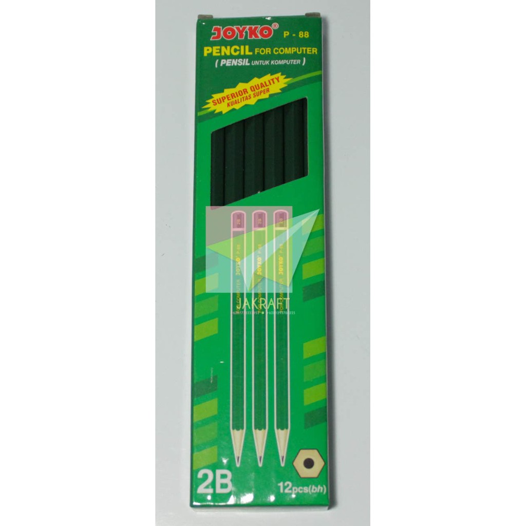 

BIG SALE Pensil Tulis Komputer Ujian Negara Test Scoring Joyko 2B P-88 Super