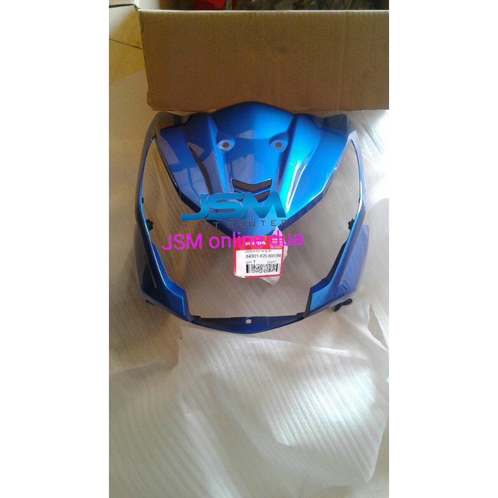 TAMENG DEPAN BEAT FI BIRU AHM 64301-K25-900VBM ORI ORIGINAL
