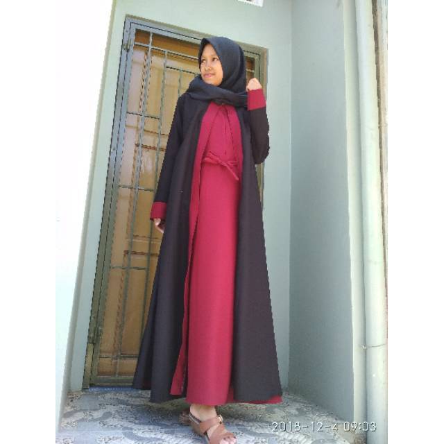  GAMIS MOSCREPE SABYAN SERI 1 Shopee Indonesia